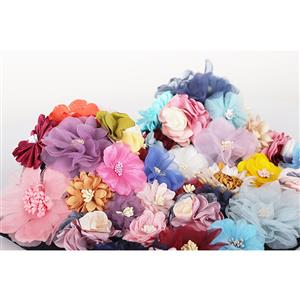 Sweet Colorful Simulation Flowers Padded Underwire Bustier Bra Wear Outside Crop Top N21017